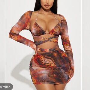 mesh cutout mini dress